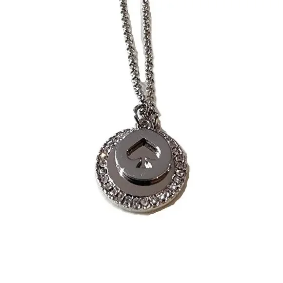 Kate Spade Spot The Spade Pave CZ Charm Pendant Necklace - Picture 3 of 9